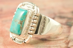 Genuine Sunnyside Turquoise Sterling Silver Ring